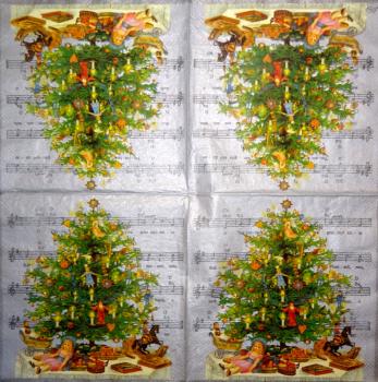 060 Weihnachtsbaum - 3-lagig (creme) - Ihr